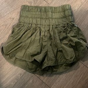 Free People Hunter Green “the way home” shorts